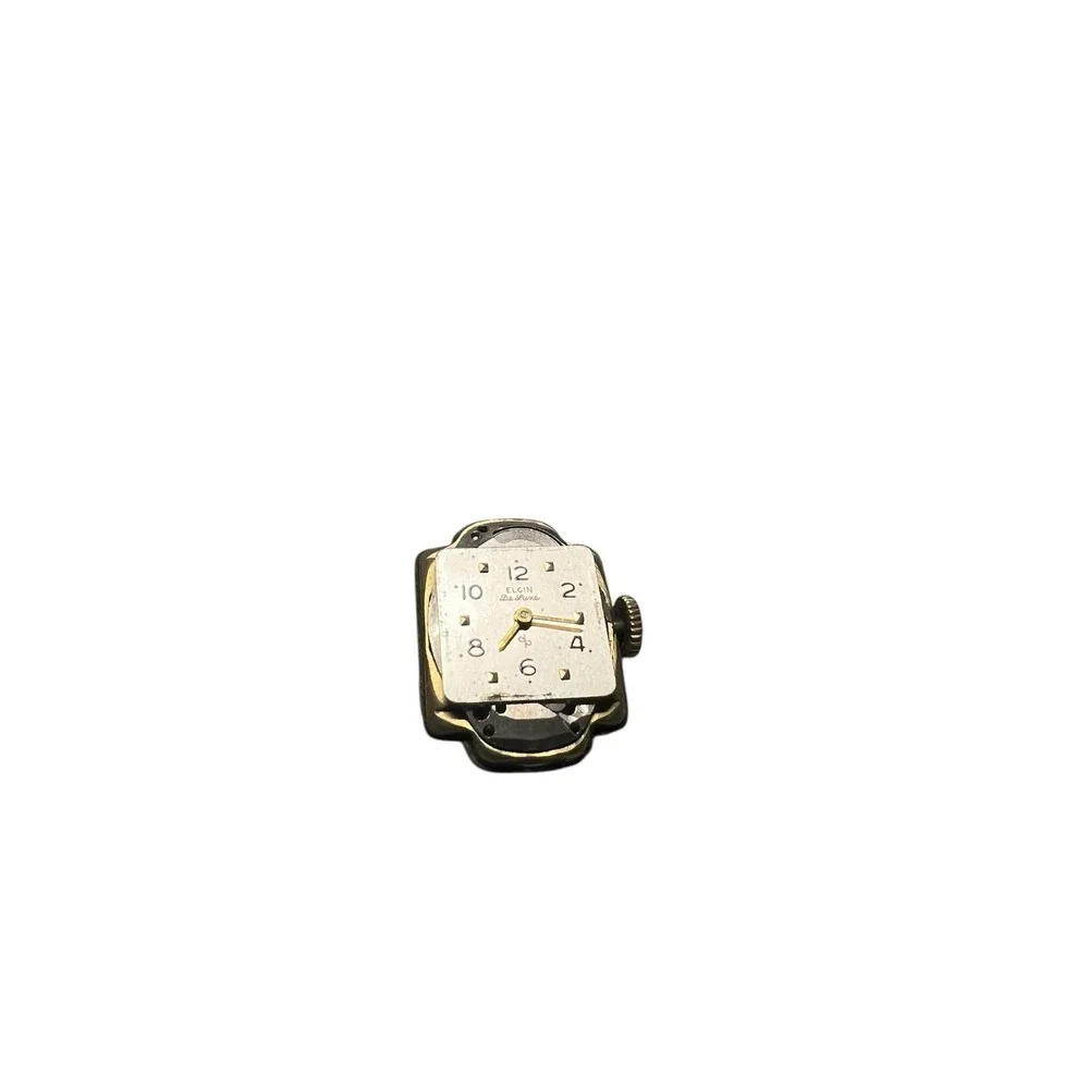 Elgin Gold Filled‎ 17 Jewels 15mm Womens Vintage Watch Engraved Back Case